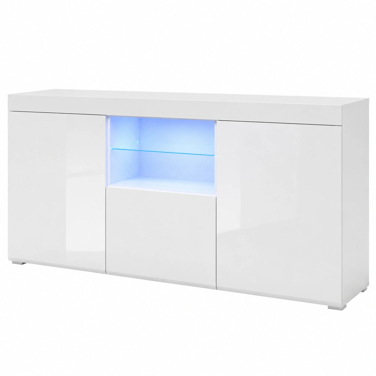 Armoire, coloris blanc, 135 x 33,5 x 70 cm, pour la chambre