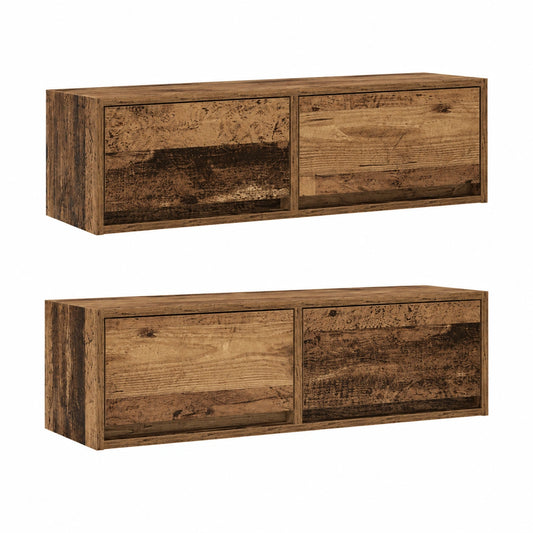 Meuble TV, 2 pièces, 80 x 31 x 25,5 cm, pour le salon