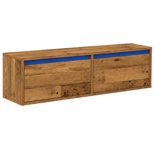 Armoire, avec éclairage LED, 100 x 35,5 x 25 cm, pour la chambre
